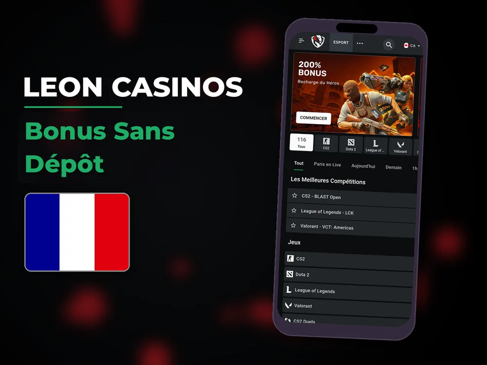 Leon casinos - Bonus Sans Dépôt