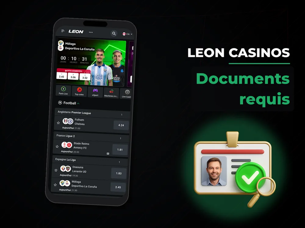 Leon casinos - Documents requis