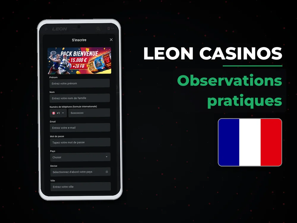 Leon casinos - Observations pratiques
