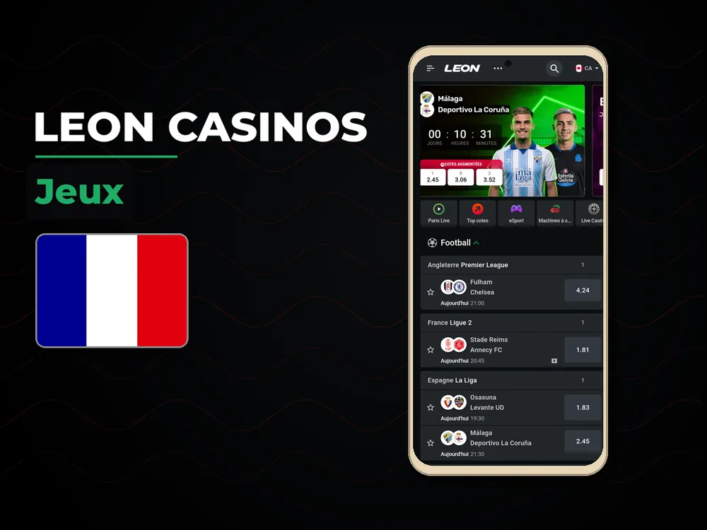 Leon casinos - Jeux