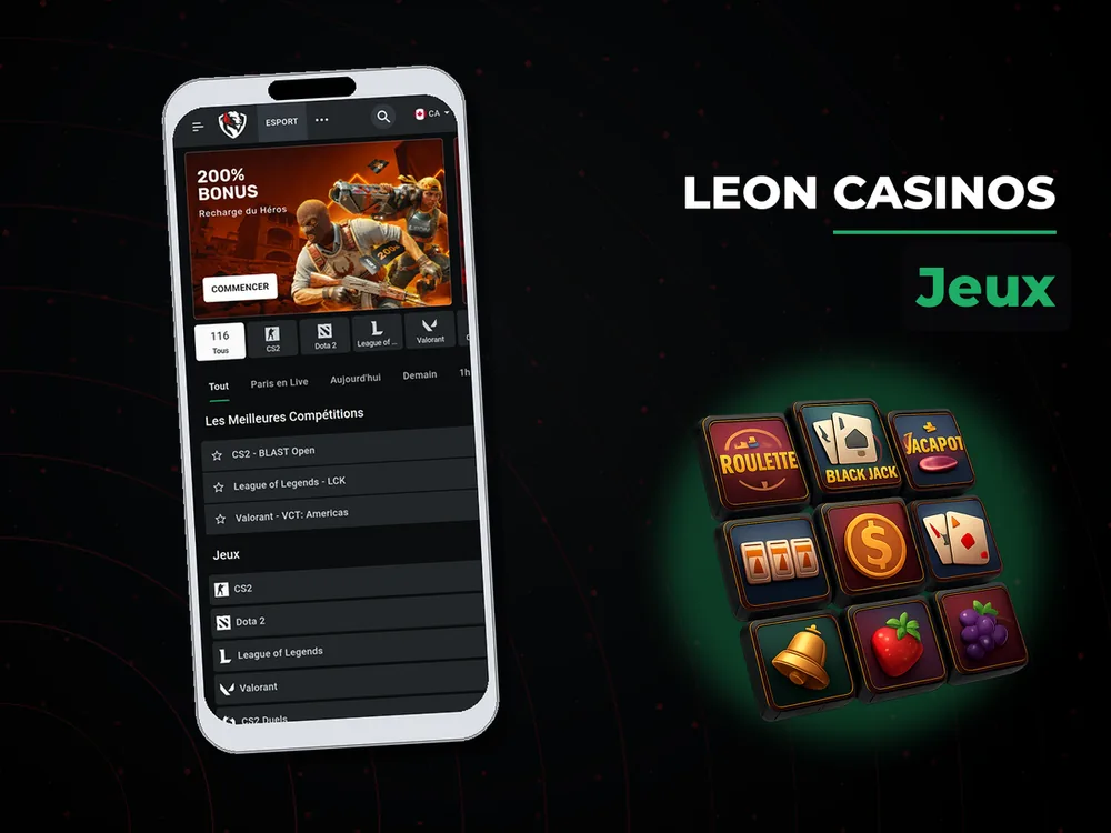Leon casinos - Jeux